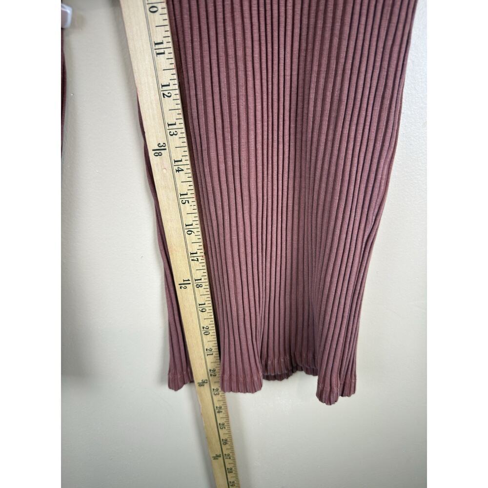 Eileen Fisher Ribbed Tencel Cropped Straight Leg Pants Terracotta XS Women’s - Picture 13 of 14